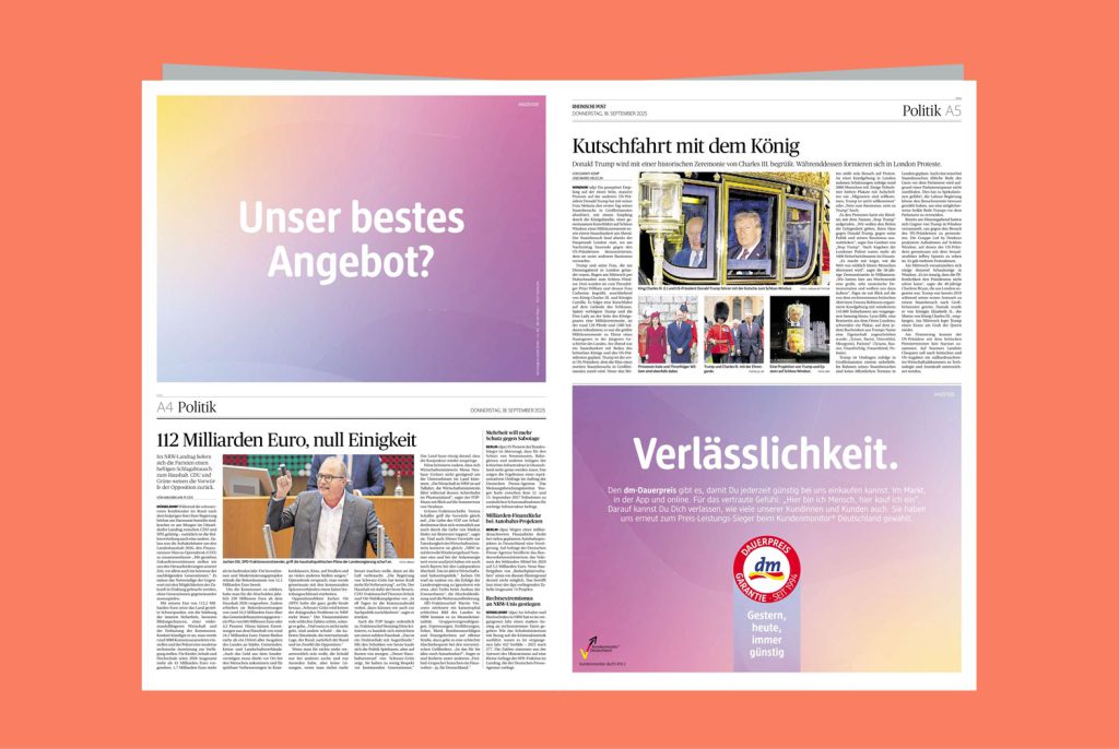 Inspiration und Best Practice: Kreative Doppelseiten-Inszenierung mit spielerischem Prinzip